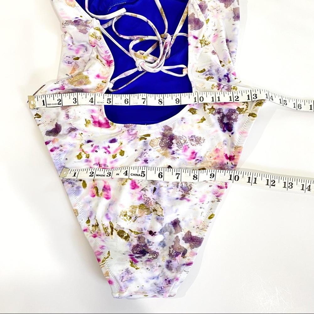 New Fora Obscura x J Crew Plunge Swimsuit Size 10 Summer - Picture 5 of 14